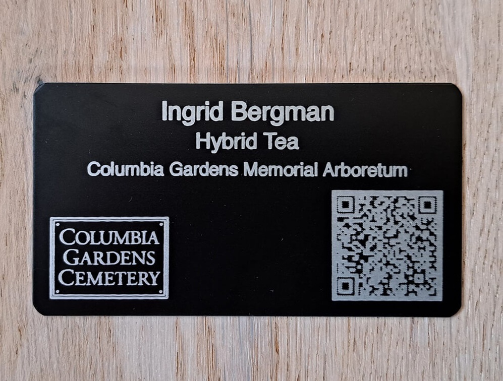 Conventional QR code plant labels